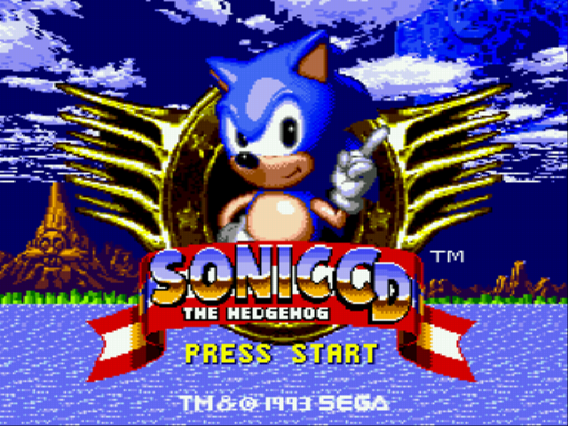 Sonic CD (european version) Title Screen